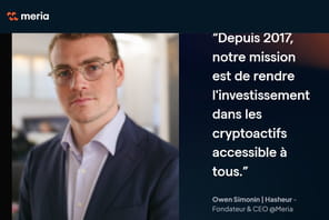 Meria lance une app mobile et parie sur une ann&eacute;e 2024&nbsp;faste pour les cryptos