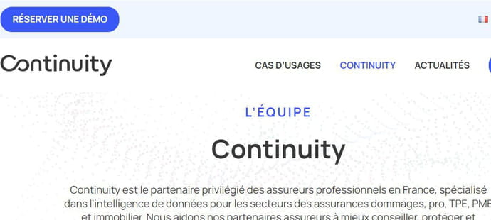 Continuity l&egrave;ve 10&nbsp;millions d'euros pour aider les assureurs dans l'&eacute;valuation des risques IARD