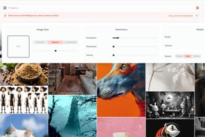 Midjourney alpha sur le web&nbsp;: enfin une interface fonctionnelle