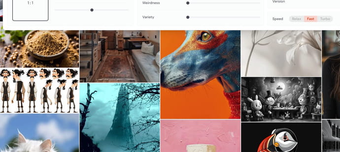 Midjourney alpha sur le web&nbsp;: enfin une interface fonctionnelle